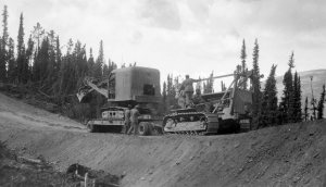 Boyd's Canyon, named after Capt Robert Boyd, was 60 feet deep about five miles south from Johnsons Crossing on Alaska Highway heading toward Teslin Village.