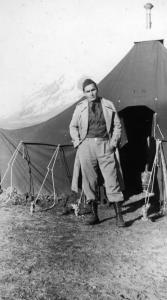 Major Milton F. Anker was one of two dentists assigned to the 93rd Engineers on the Alaska Highway. 1942