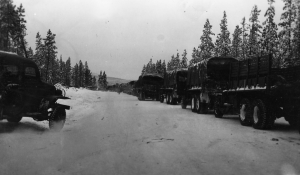 The Black 93rd Engineers received supplies and equipment, from toilet paper to fuel, delivered by the 134th Quartermaster truck company in 1942.
