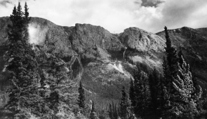 The beautiful Pelly Mountains along the Alaska Highway. 1942