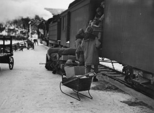 The 93rd African American Engineers completed their section of the Alaska Highway. They boarded a ship for Haines, AK and stayed at Chilkoot Barracks, a much needed rest.