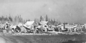 Equipment deadlined and unrepairable at the 93rd Engineers Motor Pool at Morley Bay. 1942