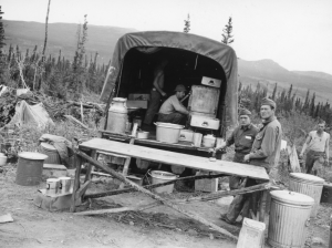 NARA344png 770 340th Engr Co C motorized kitchen 51 mi SE of Teslin lake