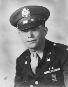 First Lt. T.G. Timberlake, 93rd Regimental Transportation Officer, dressed for his wedding in February 1943.